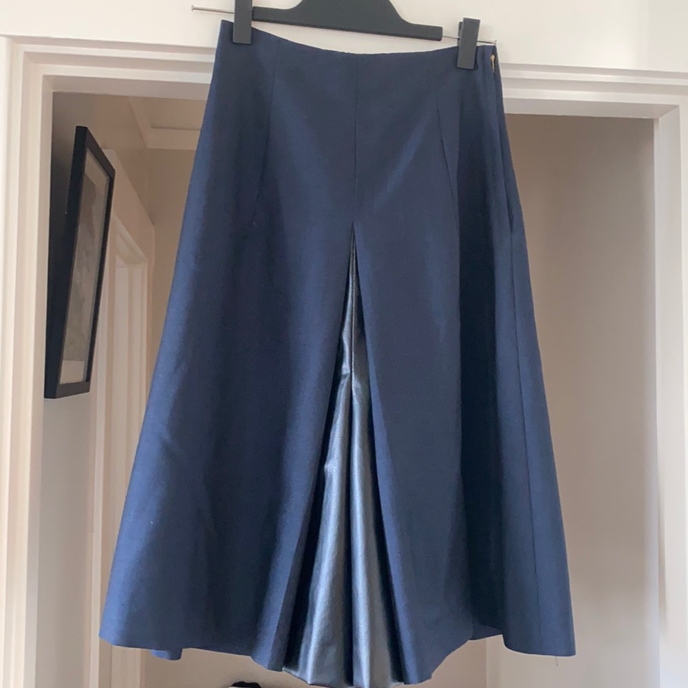 toga archives wool and leather skort